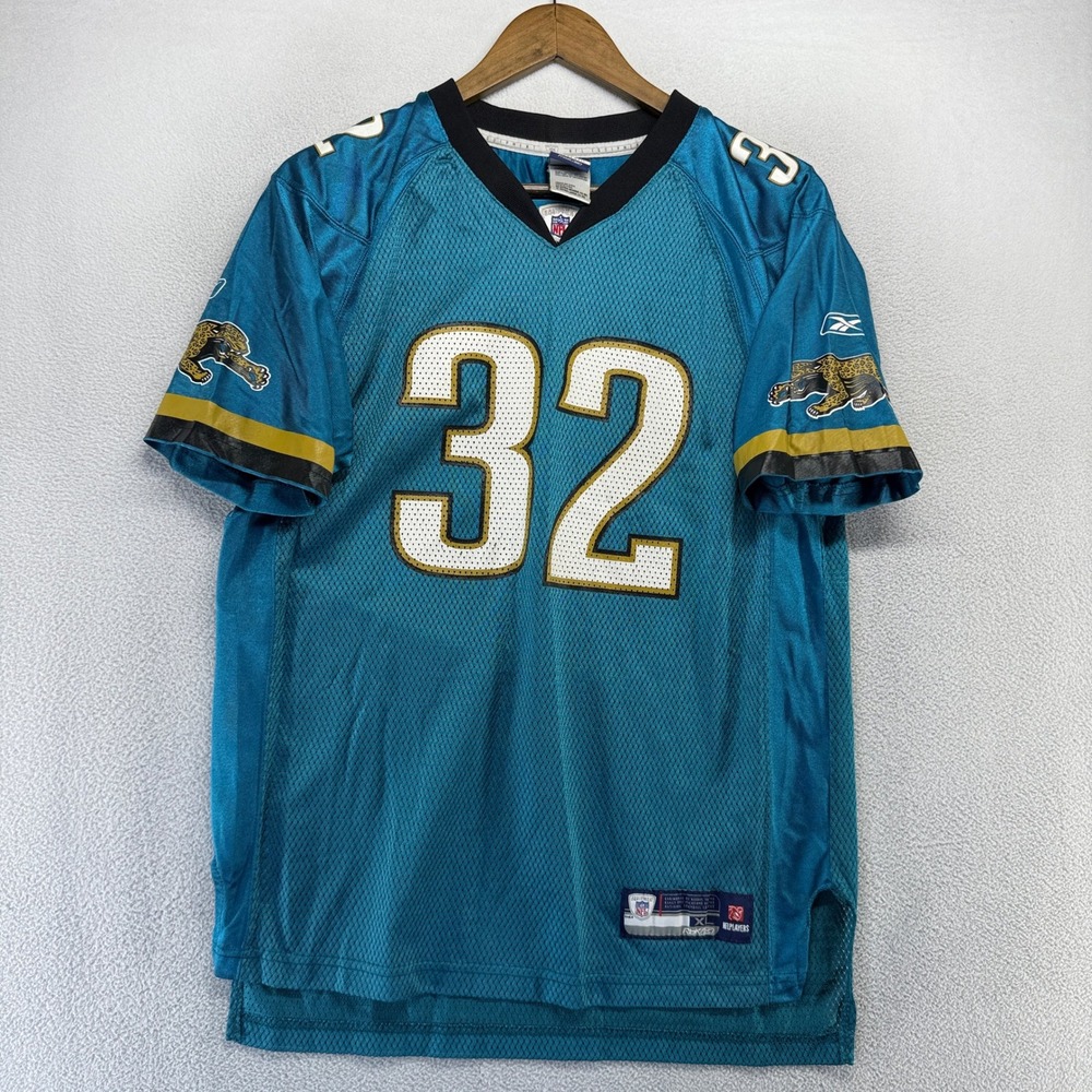 Jacksonville Jaguars Football Jersey Boys XL Blue Teal Reebok Field Jones Drew